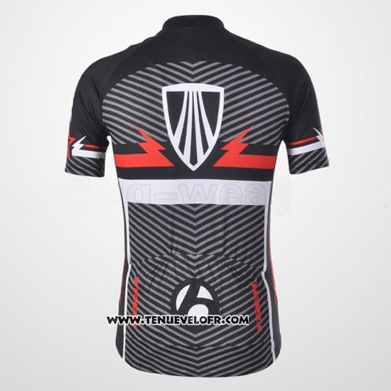 2011 Maillot Ciclismo Trek Noir et Blanc Manches Courtes et Cuissard